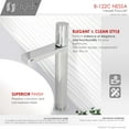 thumbnail image 5 of Stylish 12" Ht Single Handle Polished Chrome Vessel Bathroom Faucet B-122C, 5 of 13