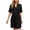 X185-Black, variant on Censtreet Women's Nightgown Short Sleeve Nightshirts Comfy Soft Pajama Sleep Dress Collar Home Short Sleepshirts