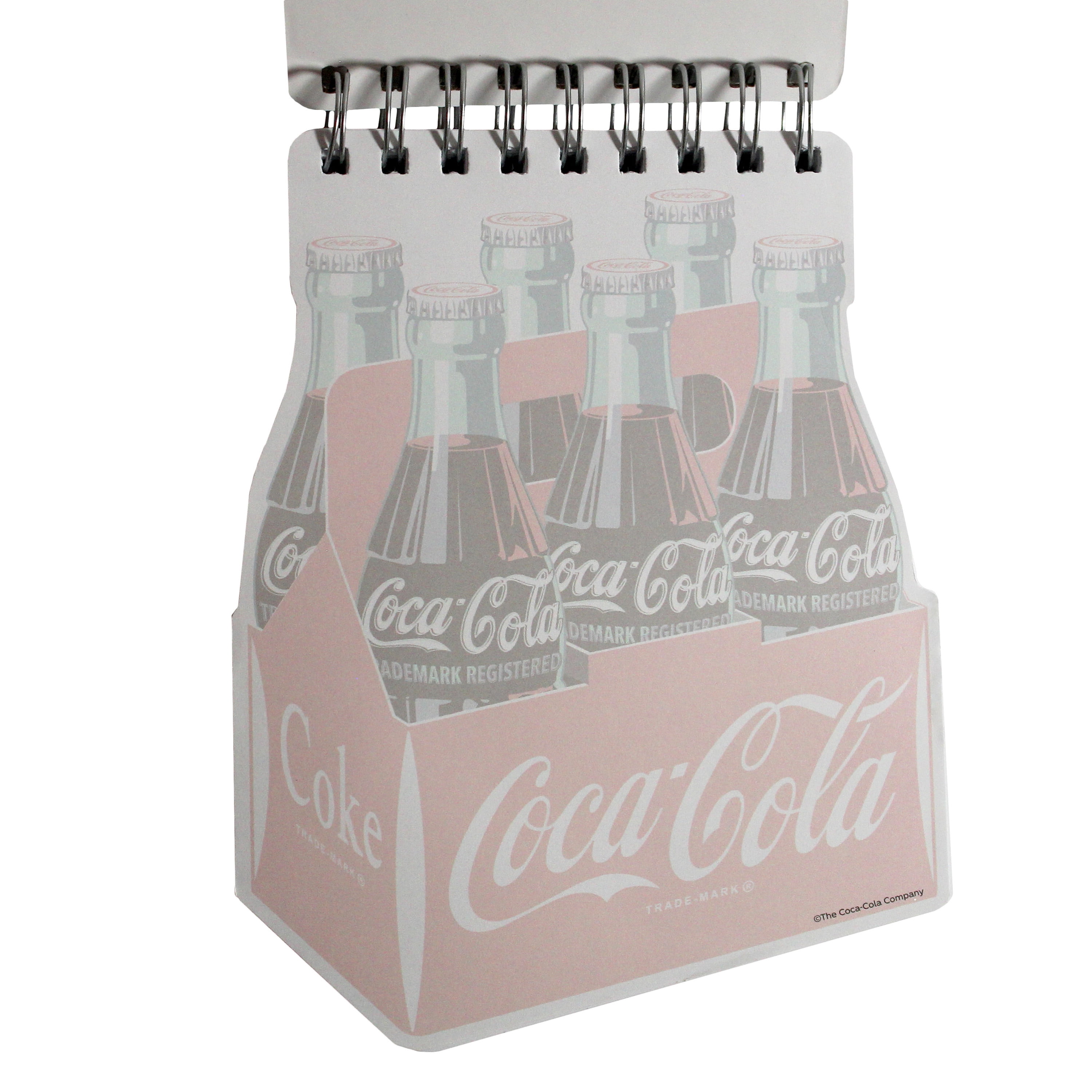 Coca-Cola Classic Stationery Collection Set, Red and Green, Spiral Journal, Magnetic List Pad, Pocket Notepad, Die-Cut Notepad with Foil Detail, Collector's Gift Set