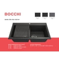 thumbnail image 5 of Bocchi 1618-504-0126HP Baveno Lux 33-3/4" Undermount Double Basin Granite Kitchen Sink -, 5 of 7