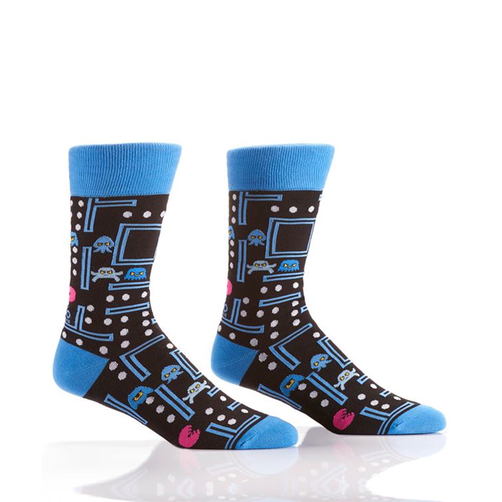 Yo Sox Yo Sox Not Pac Funky Men's Crew Socks for Dress or Casual Wear