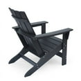 thumbnail image 4 of Noble House Encino Chaise Adirondack Contemporaine d'Extérieur (Ensemble de 2) Noir Mat, 4 of 8
