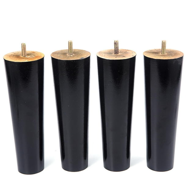 Oslamp 8 inch Wood Furniture Legs Replacement Sofa Legs Pack of 4 for