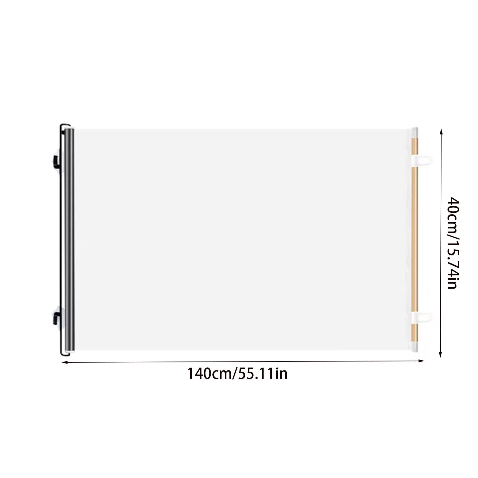 Dog Gate Indoor Retractable, No Drilling Barrier Indoor Stairs BabyGate, Child Extends Safety Mesh BabyGates, Extendable Extra Wide Pet Gate, for Doorways Hallways Home Apartment Kitchen