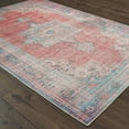 thumbnail image 2 of 4â€™x6â€™ Red and Blue Oriental Area Rug, 2 of 3