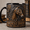 Black, variant on Horse Dad Mug 3D Effect Mug for Horse Lover Dad, Equestrian Coffee Cup Gift