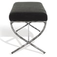 thumbnail image 6 of SAFAVIEH Couture Janeen Solid Boucle Modern Bench with Metal Frame, Black, 6 of 11