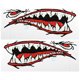 thumbnail image 1 of Pegatina 2 piezas a prueba de agua tiburón dientes boca pegatinas Kayak Boat Car Truck accesorios Meterk Pegatina, 1 of 7