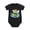 Black, variant on Little Elf Surfing On Lotus Baby Bodysuit, 100% Cotton Short Sleeve Snap Romper, 0-12 Months
