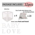 thumbnail image 3 of POSHBEBE Baby Shower Decorations for Girl and Boy - 4 Clear Boxes with LOVE and BABY Stickers - Gender Reveal Transparent Box for Balloons,Birthday, Bridal Shower And Wedding Decorations, 3 of 3