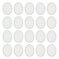 thumbnail image 1 of Uxcell 20 Pcs Moldes Ovalados de Resina de Silicona para Colgantes de Llaveros, Blanco, 1 of 6