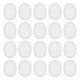 thumbnail image 1 of Uxcell 20 Pcs Moldes Ovalados de Resina de Silicona para Colgantes de Llaveros, Blanco, 1 of 6
