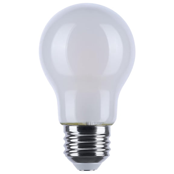Satco S12164 A15 LED Filament Light Bulbs 4.5W 120V 3000K Frosted 90 CRI E26 Medium Base Dimmable WET Location (6 Pack)