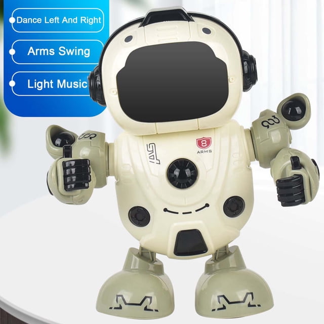 EQWLJWE Toys Games Kids,Christmas Decorations,Baby Toys Clearance,Novelty Gag Toys, Dancing Robot Intelligent 360 Degree Rotation Multi-function Children's Toys with Lights and Music Doll Gifts