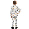 thumbnail image 5 of Whosucclay Breathable Boys Suit for School Wedding, Polyester Fabric Anti Wrinkle One Button Kids Suits, Cat Paw Print Pattern, 5 of 10