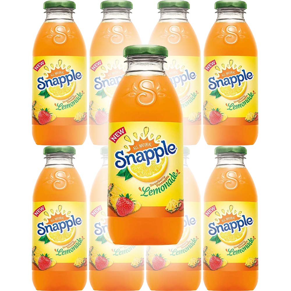 Snapple Strawberry Pineapple Lemonade, All Natural, 16 Fl Oz (Pack of 8