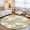 Yellow, variant on Round Rugs 6Ft, Yellow Green Checkered Floral Round Area Rug Washable Indoor Throw Carpet, Farmhouse Art Flowers Buffalo Soft Non Slip Circle Rug for Office Cabinet Home Decor Aesthetic