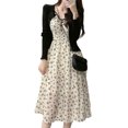 thumbnail image 4 of Vestido lencero con estampado floral, vestido lencero con estampado floral, vestido holgado informal de moda, vestido floral para mujer, optimizado para la excelencia, 4 of 9