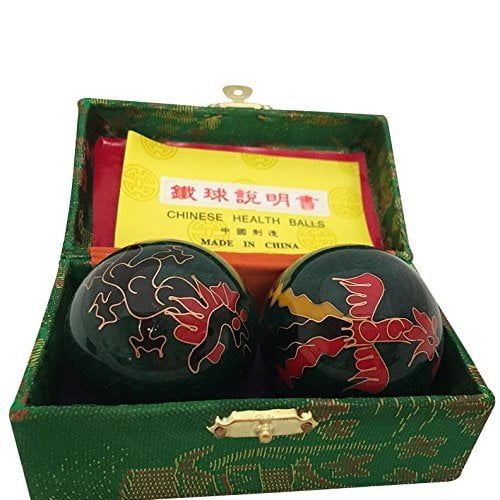 Baoding Balls Chinese health Massage Exercise Stress Balls Green