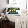 thumbnail image 6 of Honeii Big bass fish Pattern Decorative Throw Pillow Case - Elevate Your Couch, Sofa, or Bed with Stylish Home Decor(No pillow core)-20"x30", 6 of 6