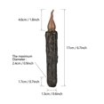 thumbnail image 3 of 6X Real Wax Pillar Taper Candle Primitive Drip Candles Flameless Flickering LED Lights Dipped Battery Operated Halloween Wedding Party, 3 of 5