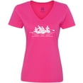 thumbnail image 3 of Inktastic Whitewater Rafting Sports Women's V-Neck T-Shirt, 3 of 5
