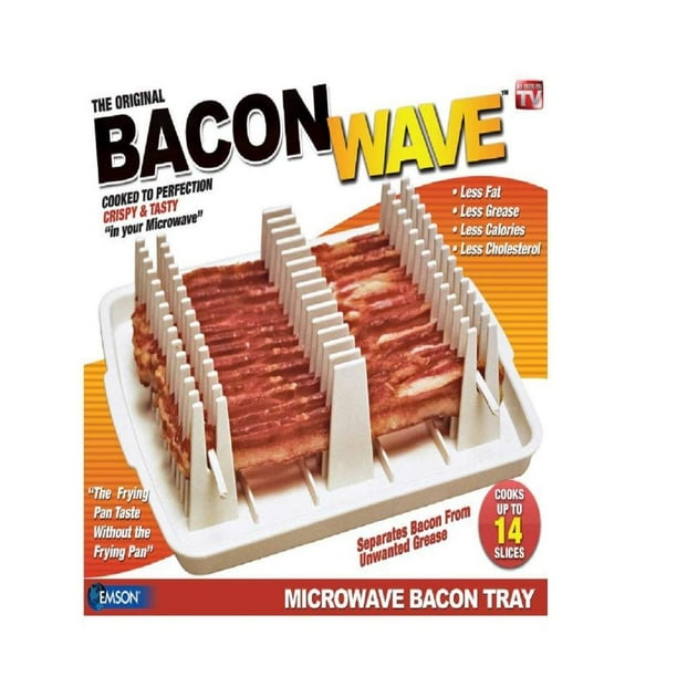 , Microwave Bacon Cooker, NewMakes bacon healthier By Emson Bacon Wave