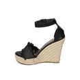 thumbnail image 4 of New Women Refresh Miya-02 Frayed Ankle Strap Espadrille Platform Wedge Sandal, 4 of 6