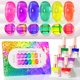 thumbnail image 1 of Set de esmaltes en gel Double Rhythm, 6 unidades, 15 ml, Soak Off Jelly Neon, 1 of 9