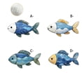 thumbnail image 2 of Pegatinas de Pared con Diseño de Peces Marinos para Colgar En La Pared, Serie Marina, para Dormitorio, Baño, Decoración de Pared Del Hogar, 2 of 6