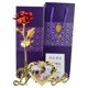 thumbnail image 1 of Rosa bañada en oro de 24 quilates de Hengsof, regalo romántico para mujeres en su cumpleaños, aniversario, San Valentín, Navidad, Día de la Madre., 1 of 7