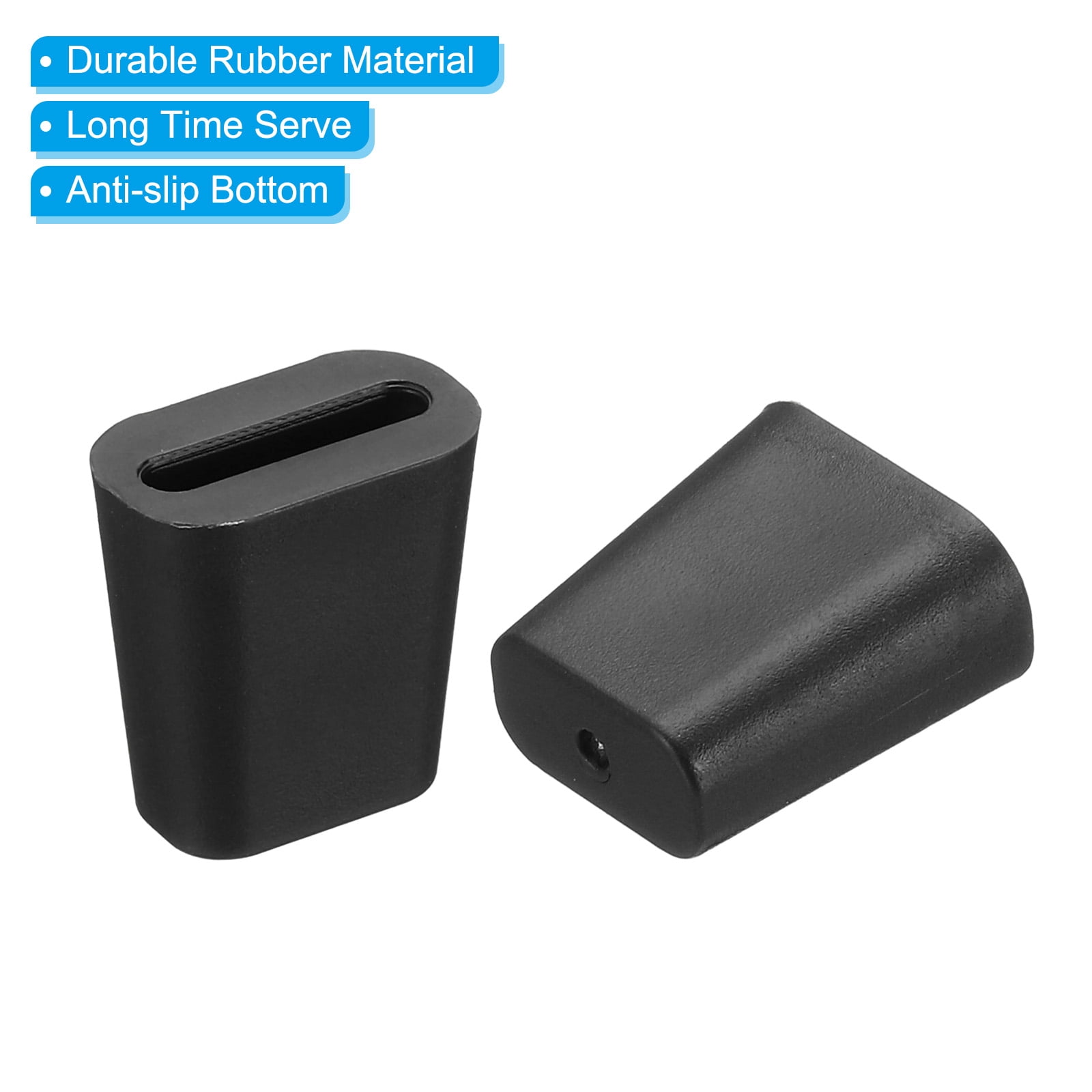Unique Bargains Protective Replacement Bumpers for Rack Bottom Black