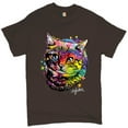 thumbnail image 1 of Tee Hunt Adorable Kitten T-Shirt Andy Maxx Cat Men's Tee, Brown, Large, 1 of 5