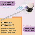 thumbnail image 5 of Stainless steel & felt Shaft Black D Pedal Bass D Beater Inst ent Accessory Part, 5 of 5