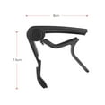 thumbnail image 4 of Amdohai Aluminum Alloy Quick Change Guitar Capo Clamp Single-handed for, 4 of 8
