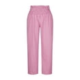 thumbnail image 5 of Coorders Womens Pj Fleece Pants,Women’s High Waist Plaid Stretch Sleepwear Pants ,Plus Size Hot Pink,Size S, 5 of 6