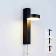 thumbnail image 1 of Aplique de pared LED tricolor de 9 W con rotación de 360° e interruptor de tiro, perfecto para sala de estar, dormitorio y cocina, 1 of 5