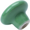 thumbnail image 4 of 1 pieza de manija de puerta de vestido de cerámica redonda verde L, 4 of 5