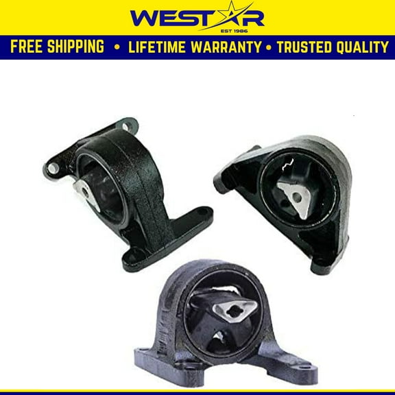 Fits 1999-2004 Jeep Grand Cherokee 4.7L w/AWD Motor&Trans Mount Set 3pc : A5282, A3008, A5281