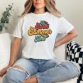 thumbnail image 2 of Sweet Summer Time Floral Ice Cream, White Comfort Colors T-Shirt, Small, 2 of 3