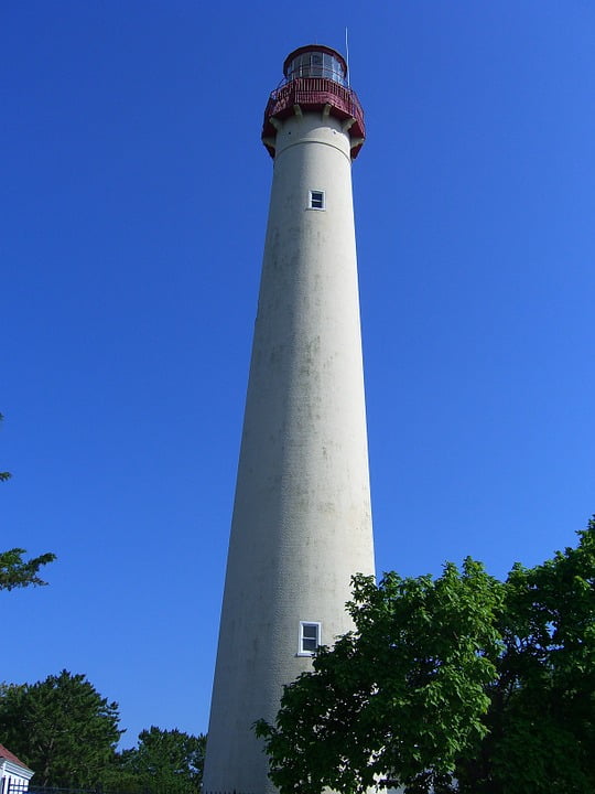 Landmark Cape May Tower New Jersey Lighthouse-20 Inch By 30 Inch