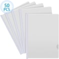 thumbnail image 3 of 50 Pieces Sliding Bar Clear Report Covers Paper Files Transparent Report Folders for Presentation Book Paper Document, 3 of 7