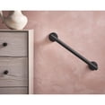 thumbnail image 3 of Moen Iso Matte Black Bathroom Safety 18-Inch Stainless Steel Modern Shower Grab Bar for Handicapped or Elderly, 3 of 6