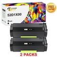 thumbnail image 1 of Toner Bank 2-Pack Compatible Toner Replacement for Lexmark 52D1X00 MS811n MS811dn MS812de MS812dn MS812dtn MS711dn MX711de MX810de MX811de MX812de Black, 1 of 9