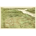 thumbnail image 2 of Gorman 14x10 White Modern Wood Framed Museum Art Print Titled - Alexandria Virginia - Gorman 1890, 2 of 4