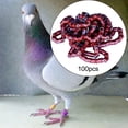 thumbnail image 3 of 100pcs Identification Aluminum Dove Foot Bands Leg Rings, Portable Bird Numbered Coffee, 3 of 9