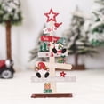thumbnail image 3 of 2 piezas de decoraciones navideñas, muñecos sin rostro pintados de madera, adornos, artesanías de madera, 3 of 5