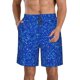 thumbnail image 1 of Balery Blue Circles Mosaic Traje de Baño Estilo Hawaiano para Hombre, Shorts de Secado Rápido con Bolsillos-Small, 1 of 6