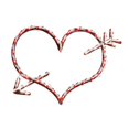 thumbnail image 1 of Impact Innovations 29552D Valentines Arrow Heart Ornamental, 1 of 1