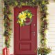 thumbnail image 5 of Decoración de puertas con corona – Guirnalda de flores artificiales, decoración de puertas principales de primavera, tapices de pared para fiestas de boda, plástico y tela, 1 pc, 5 of 8